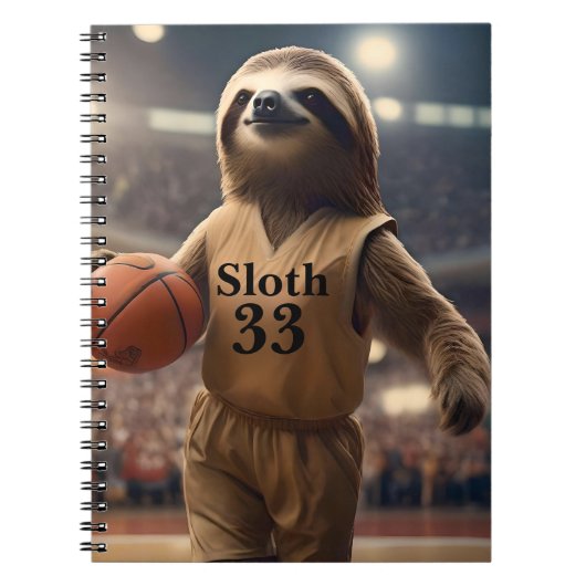 Hoops and Hangs: De Slam Dunking Luiaard, Notitieboek (Voorkant)