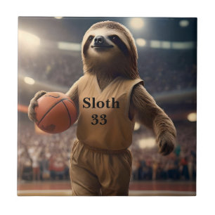 Hoops and Hangs: De Slam Dunking Luiaard, Tegeltje