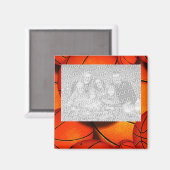 HOOPS: basketbal foto magneet (Voorkant / Achterkant)