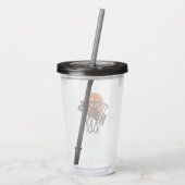 Hoops Basketball & Net Acryltumbler Acryl Drinkbeker (Achterkant)