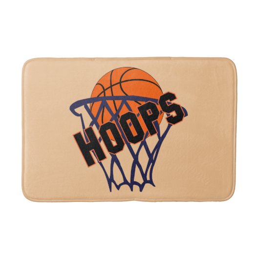 Hoops Basketball & Net Bath Mat (Voorkant)