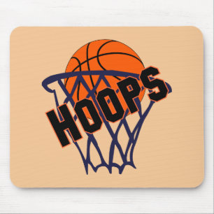 Hoops Basketball & Net Mousepad Muismat