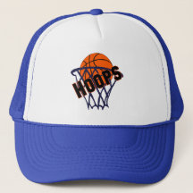 Hoops Basketball & Net Trucker Hat/Pet