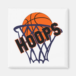 Hoops Basketball & Netkoelkast Magnet Magneet