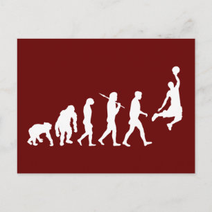 Hoops Basketball slam evolutie basketbal Briefkaart