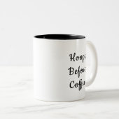 Hoops Before Coffee- Mug for Basketball Lovers (Devant droit)