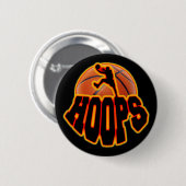 Hoops Ronde Button 5,7 Cm (Voorkant /achterkant)