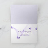 Hooptekst in paarse steek op reliëf kaart (Binnen)