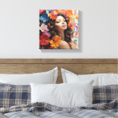 hoopvol aankondigen canvas afdruk (Insitu (Slaapkamer))