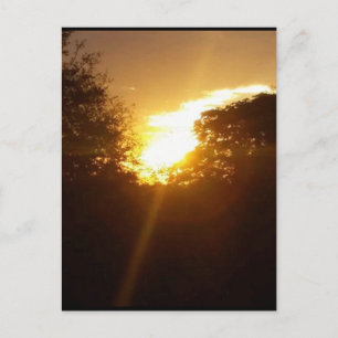 hoopvol briefkaart voor gouden zonsopgang