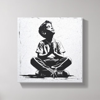 "Hoopvolle blik" Canvas Afdruk