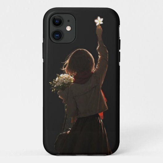 Hoopvolle blik iPhone hoes (Achterkant)