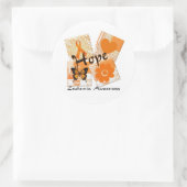 Hoopvolle blokken ronde sticker (Tas)