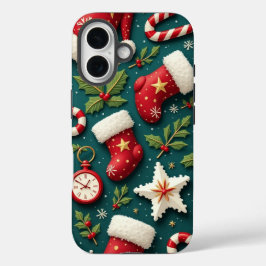 Hoopvolle kerst iPhone 16 Hoesje