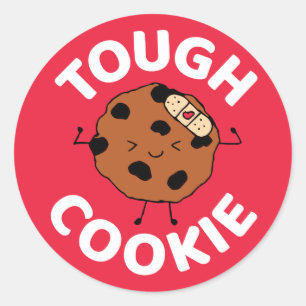 Hoopvolle koekjes, hoop dat je je beter kan voelen ronde sticker