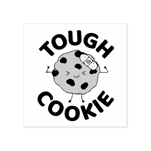 Hoopvolle koekjes, hoop dat je je beter kan voelen 	rubberstempel (Afrduk)