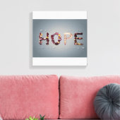 Hoopvolle Rozen Canvas Afdruk (Insitu (Woonkamer))