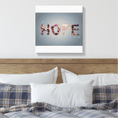 Hoopvolle Rozen Canvas Afdruk (Insitu (Slaapkamer))