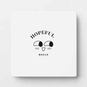 Hoopvolle Wrak Minimalistische Typografie Ontwerp Fotoplaat
