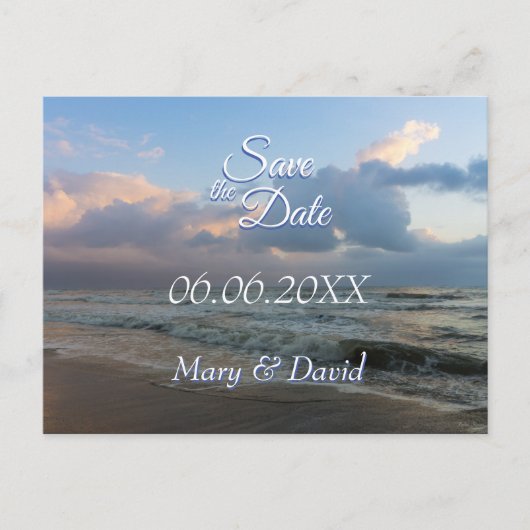 Hoor de Waves Wedding Briefkaart (Voorkant)