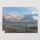 Hoor de Waves Wedding Kaart (Voorkant / Achterkant)