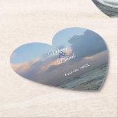 Hoor de Waves Wedding Kartonnen Onderzetters (Gekanteld)