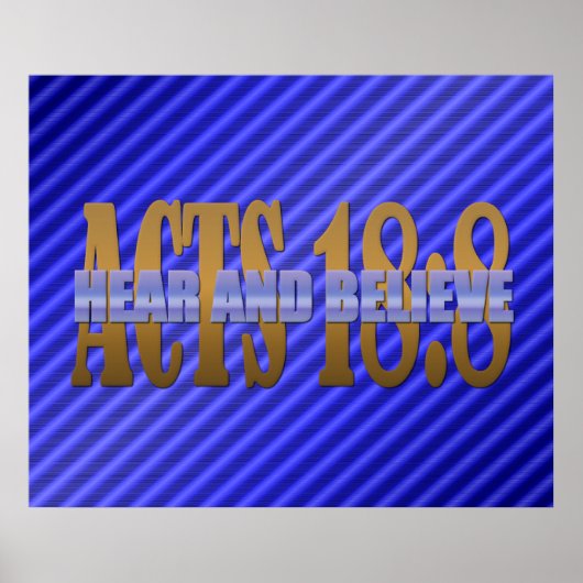 Hoor en geloof poster (Voorkant)