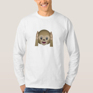 Hoor geen Kwaad Monkey Emoji T-shirt