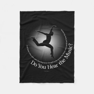Hoor je de muziek? fleece deken