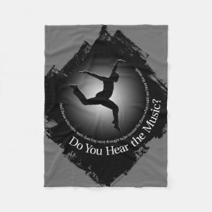 Hoor je de muziek? fleece deken