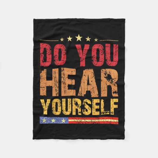 Hoor je jezelf! grappig fleece deken (Voorkant)