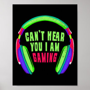 Hoor jou ik ben gaming gamer en videogame liefhebb poster