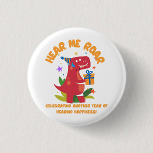 Hoor me brullen Cochleair implantaat hoor verjaard Ronde Button 3,2 Cm