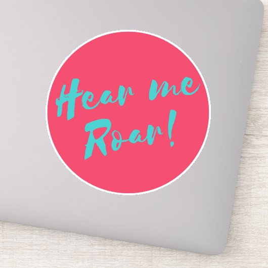 Hoor me roar sticker (Detail)
