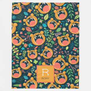 Hoor me Roar Tiger Oerwoud Gepersonaliseerd Fleece Deken