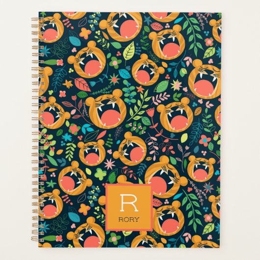 Hoor me Roar Tiger Oerwoud Gepersonaliseerd Planner (Voorkant)