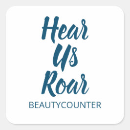 Hoor ons brullen! Sticker Beautycounter