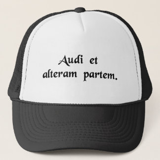 Hoor ook de andere kant! trucker pet