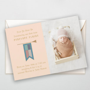 Hoor Ye Hear Ye Medieval Fotoaankondiging Kaart