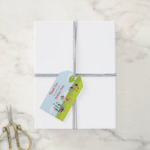 Hoor Ye Schattigee Brunette Knight Gift Label Cadeaulabel (Met Touw)