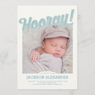 Hooray Baby Faire-part