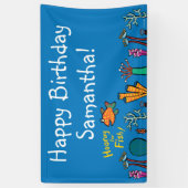 Hooray for Fish Birthday Spandoek (Verticaal)