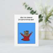 Hooray sa carte postale du jour de la marmotte (Debout devant)
