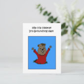 Hooray sa carte postale du jour de la marmotte (Debout devant)