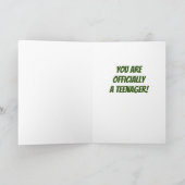 HOORAY ****SUR VOTRE 13e ANNIVERSAIRE**** Carte (Intérieur)