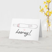 Hooray Zwangerschap Gefeliciteerd Kaart (Gele Bloem)