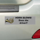 HOORBLOWS!Is de chauffeur? Bumpersticker (Op auto)
