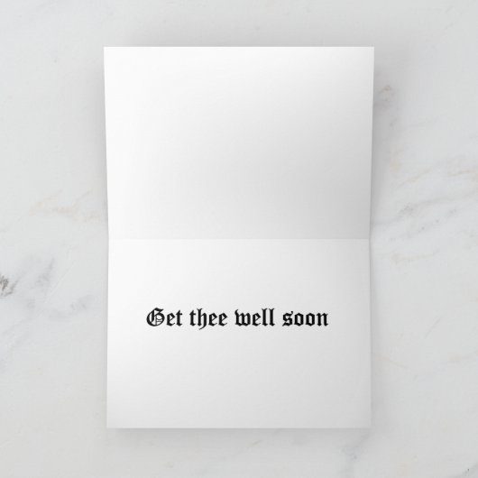 Hoorde dat je ziek was kaart (Binnen)