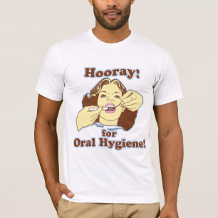 Hoorkap voor orale hypogiëneRetro T-shirt