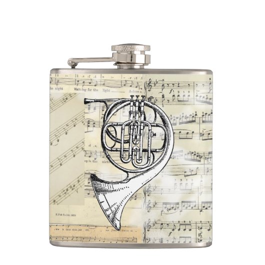  Hoorn Music Flask Heupfles (Voorkant)